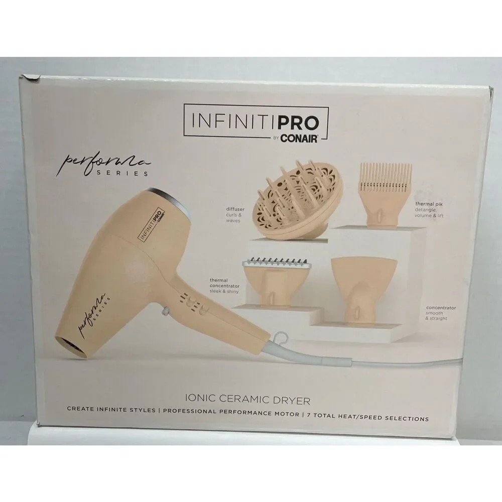 Conair InfinitiPro Performa Series Ionic Ceramic Hair Dryer 1875Watts Therm Tech